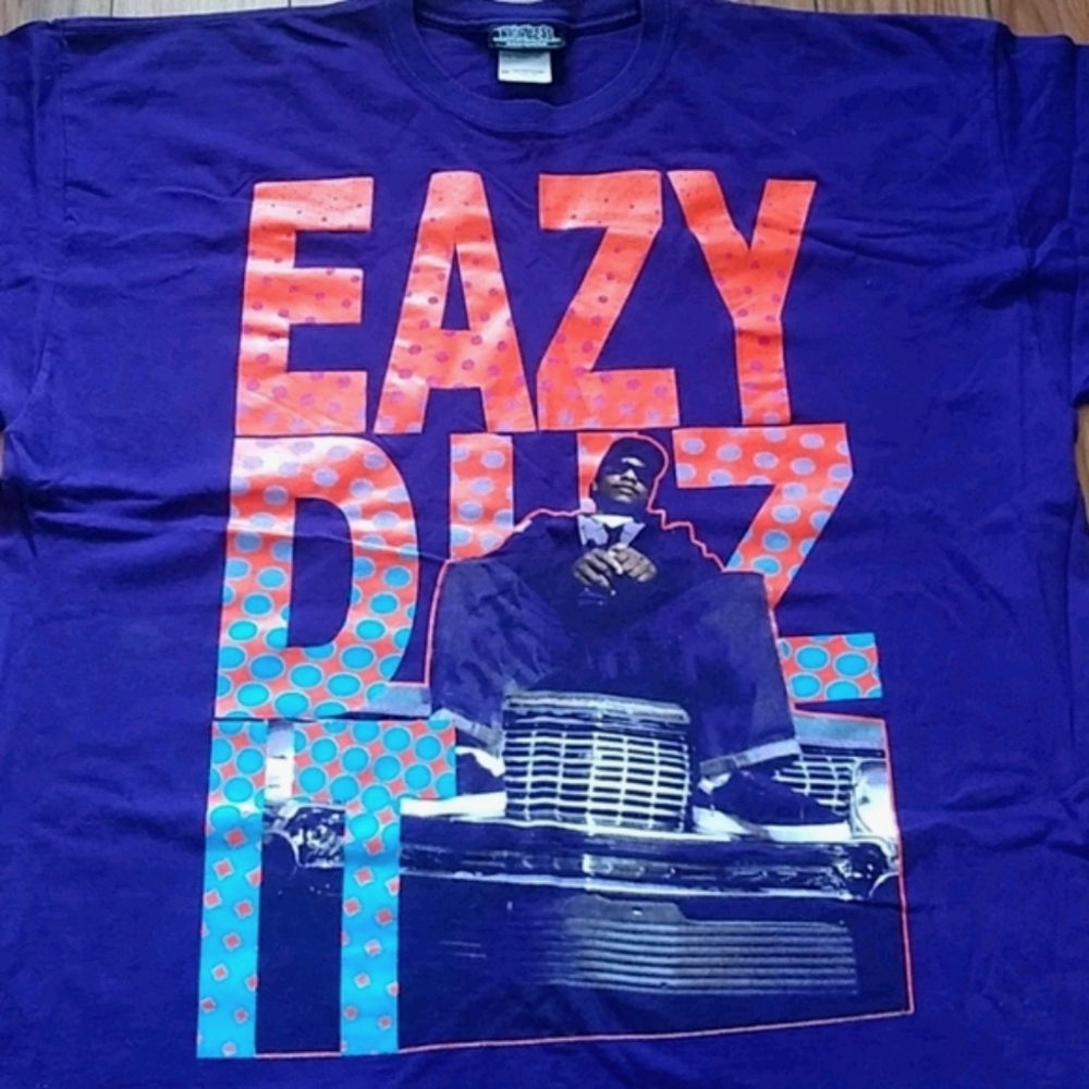 NWOT Eazy-E Purple DeadStock Easy Duz It T Shirt - Picture 2 of 4